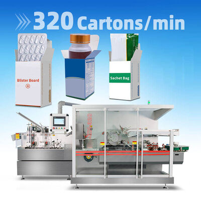Goede prijs High Speed Automatic Cartoner Packaging Machine Capsule Tablet Cartoning Packing Machine for Blister Bottle Sachet Tube online