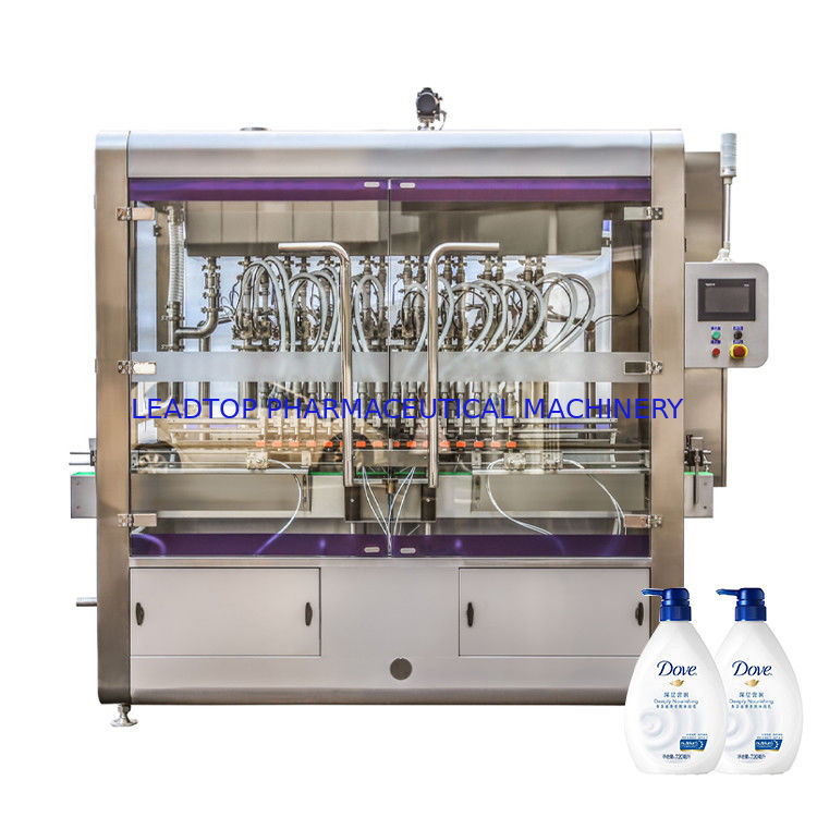 Roterende vloeibare flessenvulmachine met 16 vulnootjes 50-5000ml Bereik 8 Kw stroomvoorziening