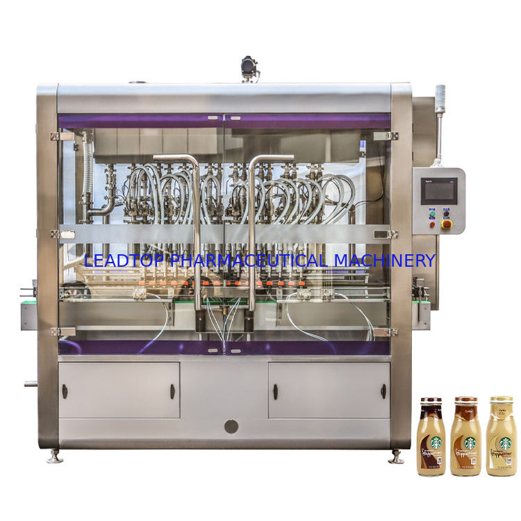 Druk roterende vloeistof vulmachine 650 kg Gewicht 0,6MPa Luchtwerking Voor 50-5000ml bereik