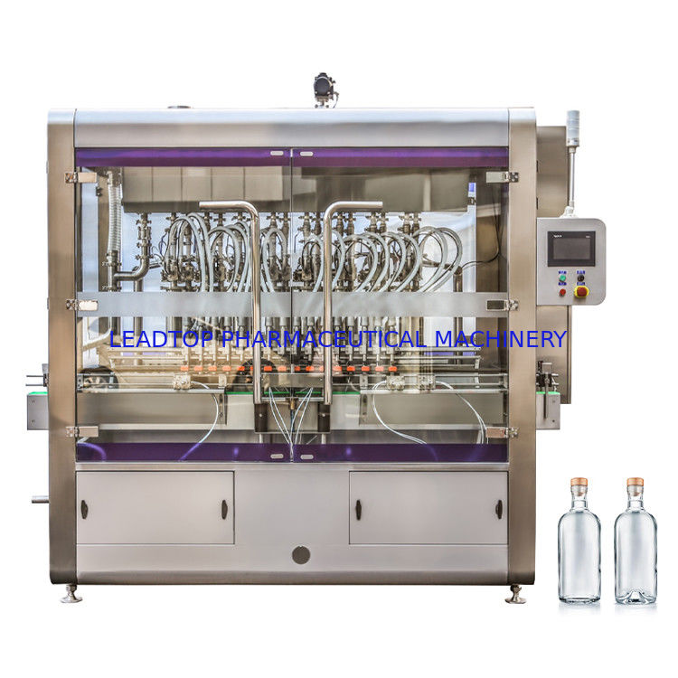 Flessenvulmachine en -dekselmachine Saftflessenvulmachine 0,6 MPa Luchtdruk < 1% nauwkeurigheid