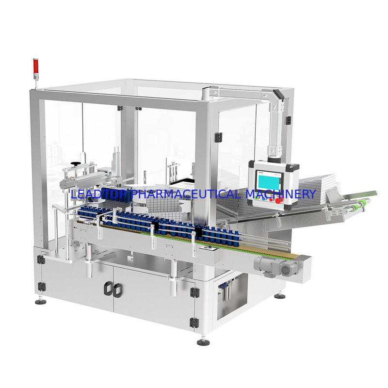 Multi-fles verpakkingsmachine met servo-aangedreven klemmen en dubbele rij verdeling voor efficiënt verpakken van diverse fles types