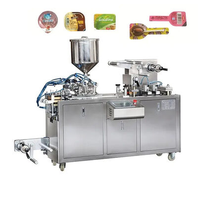 Goede prijs Deeg van de de Bijen het Vloeibare Ketchup van Honey Blister Packing Machine Thermoforming van de chocoladejam online